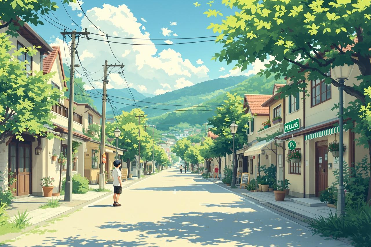 日漫网页板 - 风居住的街道