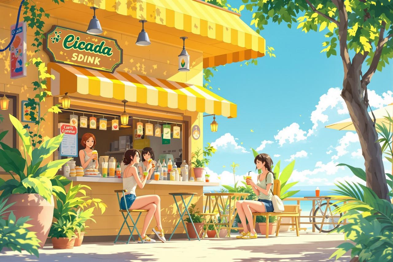 日漫网页板出品作品 - 夏日汽水与蝉鸣